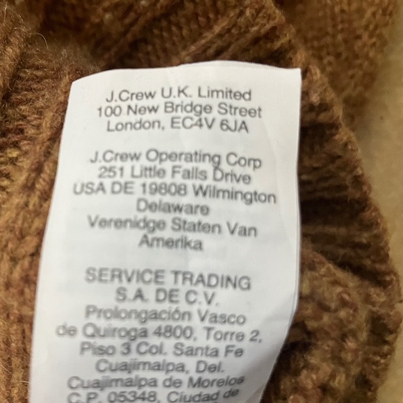 J.Crew Camel Cable Knit Sweater – Size Large - Picture 8 of 10